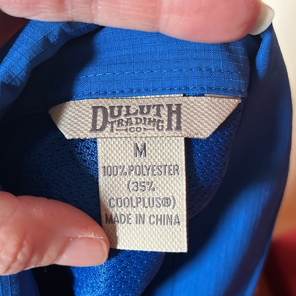 BNWOT royal blue Duluth Trading Co. long sleeve shirt - Picture 12 of 16